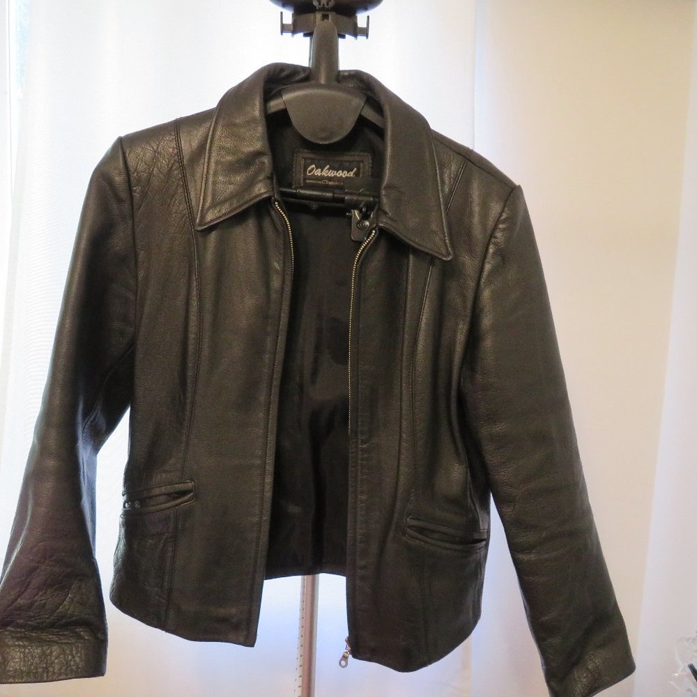 Vintage Black Leather Jacket